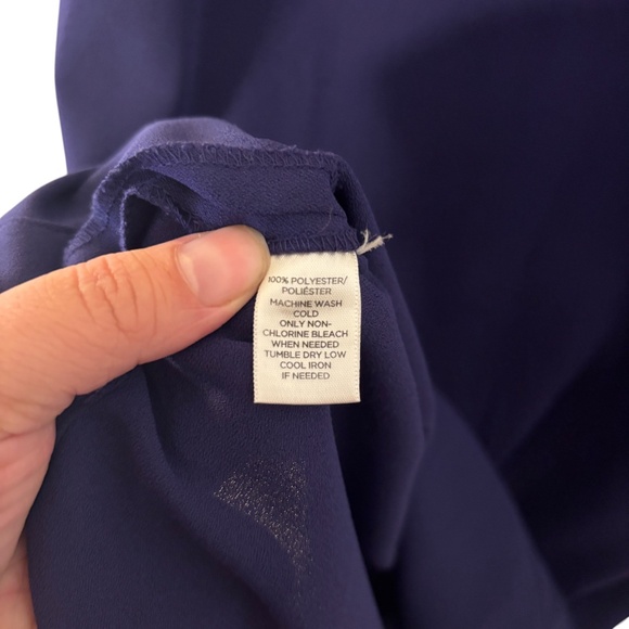 Ann Taylor LOFT Navy / Royal  Blue Sleeveless Sheath Dress Women’s Size 2 - Picture 10 of 12